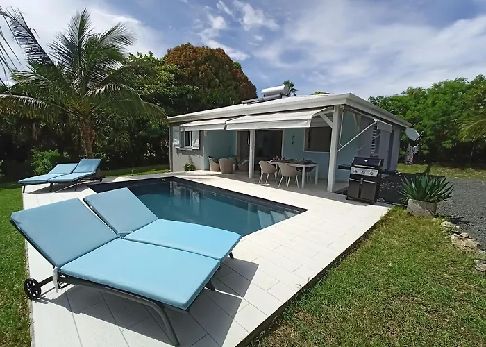 Villa De Reve Avec Piscine Et Jardin A St-Francois Classee 4 Etoiles